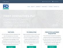 Tablet Screenshot of firstderivatives.com